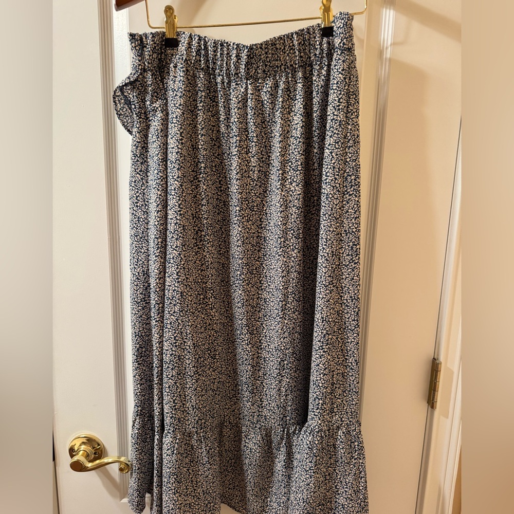 LC Lauren Conrad Asymmetrical  Ruffle Midi Skirt NWT Size M - Picture 5 of 14